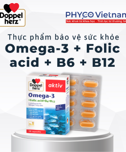 TPBVSK Omega-3 + Folic acid + B6 + B12 hỗ trợ sức khỏe tim mạch và não bộ
