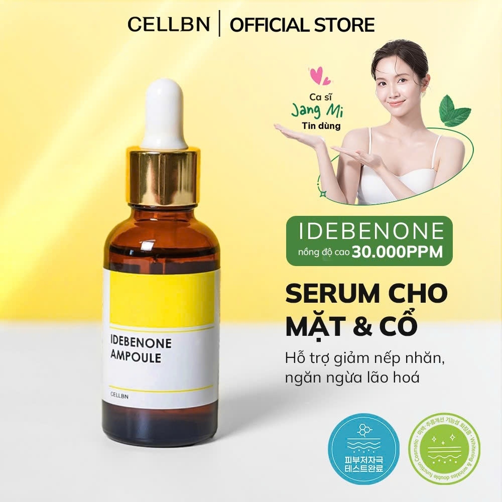 Serum Hỗ Trợ Giảm Nếp Nhăn Mặt & Cổ idebenone CELLBN – Căng mướt & săn chắc da – 30ml