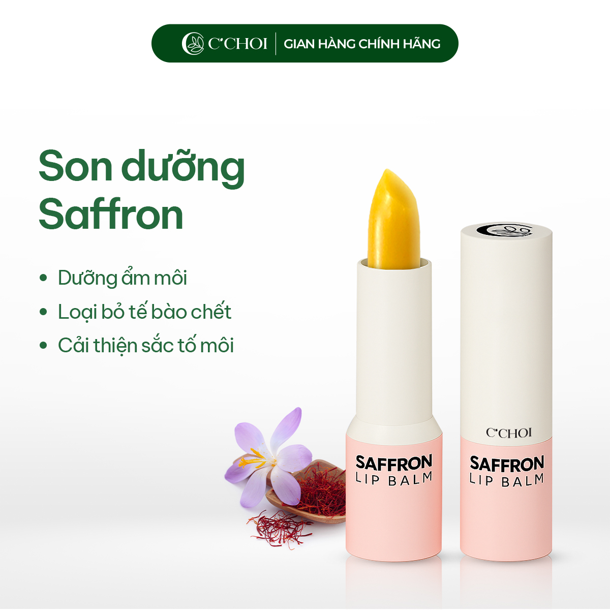 Son Dưỡng Saffron C’Choi Không Màu