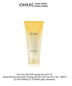 Gel rửa mặt OHUI giúp da sạch và căng bóng trong suốt nhưng vẫn ẩm mịn sau khi rửa – 180ml