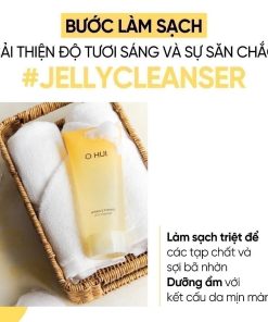 Gel rửa mặt OHUI giúp da sạch và căng bóng trong suốt nhưng vẫn ẩm mịn sau khi rửa – 180ml