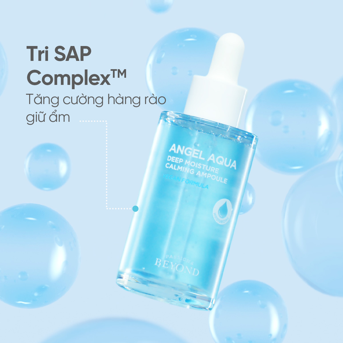Tinh Chất Thuần Chay Dưỡng Ẩm, Làm Dịu Da Beyond Angel Aqua Deep Moisture Calming Ampoule 1+1