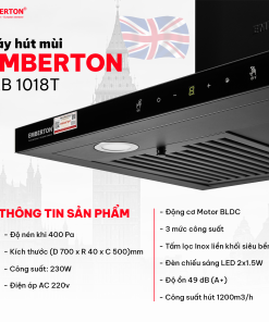 Máy hút mùi chữ T cảm ứng vẫy tay Emberton EB 1018T