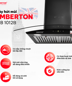 Máy hút mùi kính cong cảm ứng Emberton EB 1012B – 70cm
