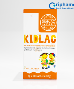 Men vi sinh hỗ trợ tiêu hóa cho trẻ Kidlac (Hộp 30 gói)