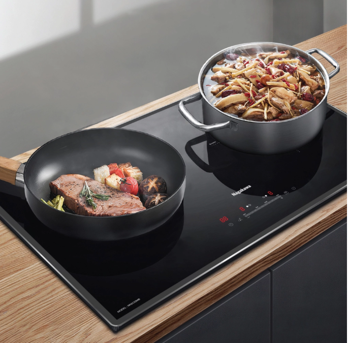 Bếp đôi điện từ Nagakawa UltraSlim NK2C22MB