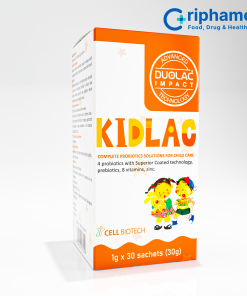 Men vi sinh hỗ trợ tiêu hóa cho trẻ Kidlac (Hộp 30 gói)