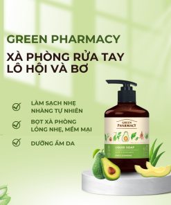 Xà phòng rửa tay Green Pharmacy Lô hội và Bơ 460ml