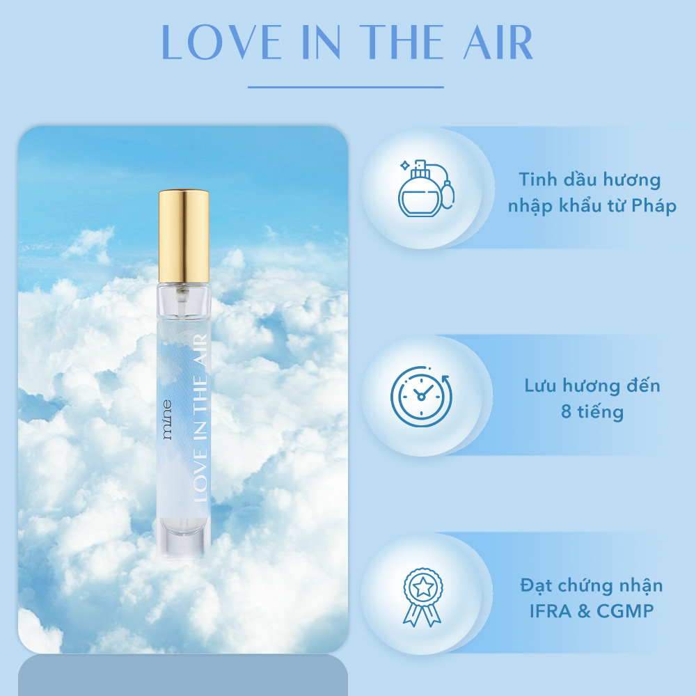 Nước hoa nữ Mine Love In The Air lưu hương 6-8h 9ml