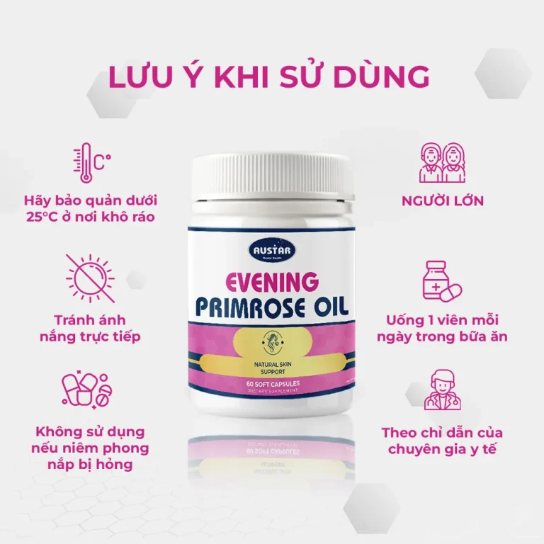 Viên Uống Austar Evening Primrose Oil – Tinh Dầu Hoa Anh Thảo (Hộp 60 viên)