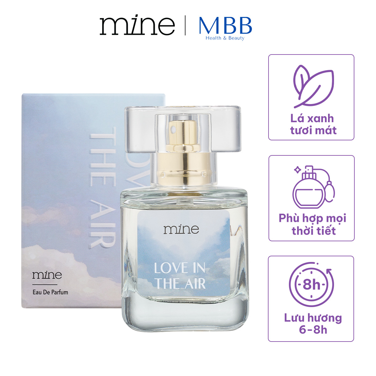 Nước hoa nữ Mine Love In The Air lưu hương 6-8h 30ml