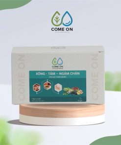 Túi lọc thảo dược xông, tắm, ngâm chân COME ON giải cảm, thư giãn, giảm đau mỏi chân Hộp 10 gói