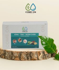 Túi lọc thảo dược xông, tắm, ngâm chân COME ON giải cảm, thư giãn, giảm đau mỏi chân Hộp 10 gói
