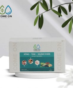 Túi lọc thảo dược xông, tắm, ngâm chân COME ON giải cảm, thư giãn, giảm đau mỏi chân Hộp 10 gói