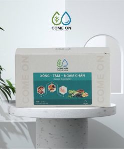 Túi lọc thảo dược xông, tắm, ngâm chân COME ON giải cảm, thư giãn, giảm đau mỏi chân Hộp 10 gói