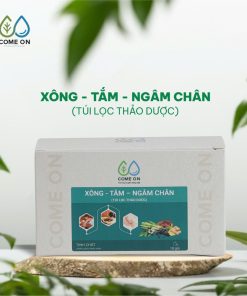 Túi lọc thảo dược xông, tắm, ngâm chân COME ON giải cảm, thư giãn, giảm đau mỏi chân Hộp 10 gói