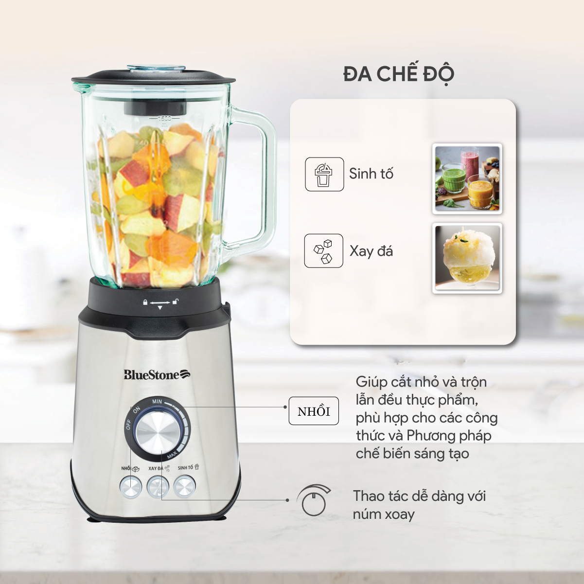 Máy Xay Sinh Tố BlueStone BLB-5339 1.5 Lít 800W
