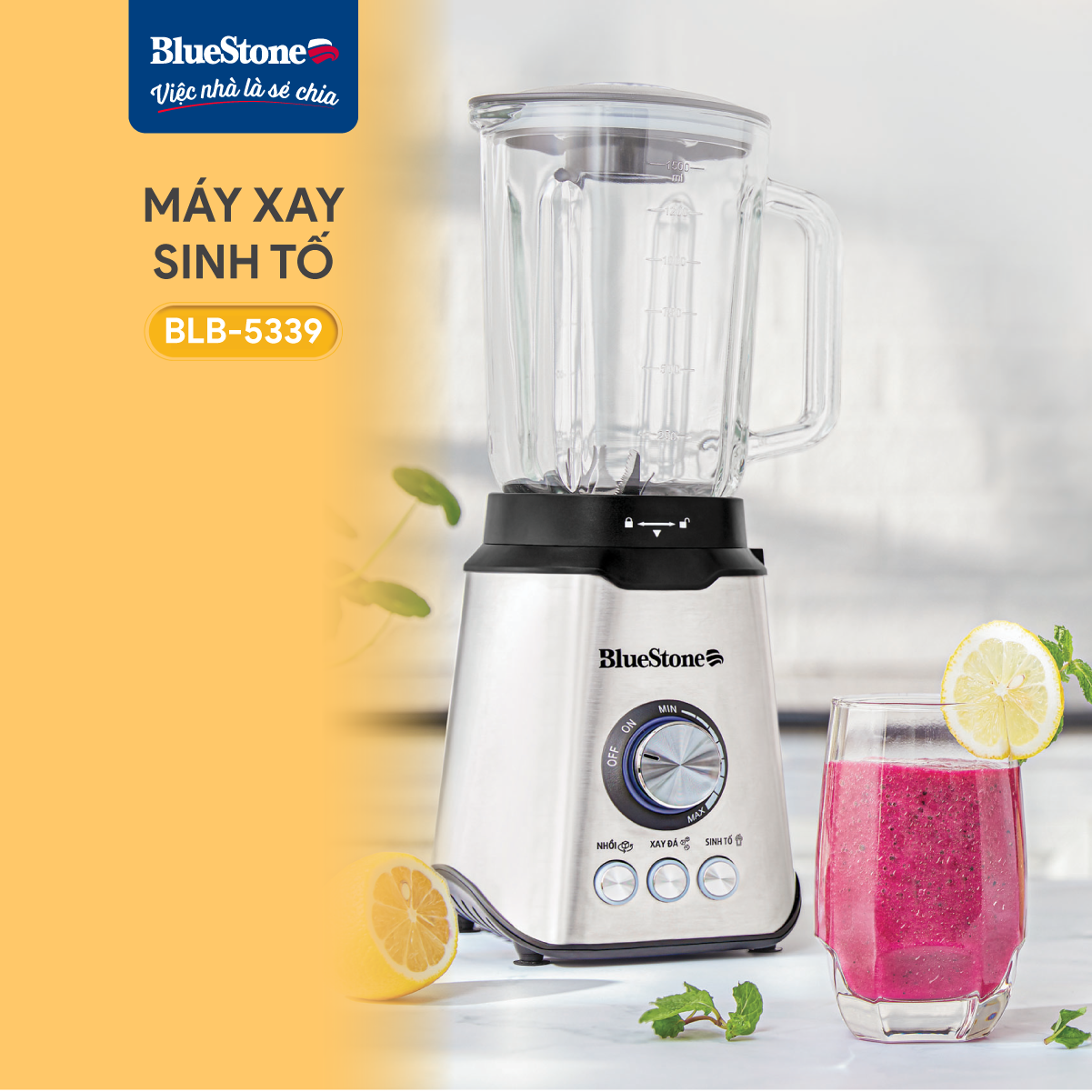Máy Xay Sinh Tố BlueStone BLB-5339 1.5 Lít 800W
