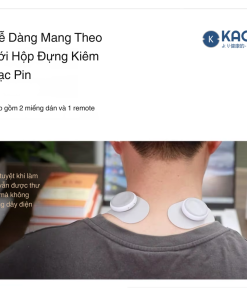 Máy Châm Cứu Xung Điện Không Dây Kachi MK398 – Giải Pháp Thư Giãn & Giảm Đau Hiệu Quả