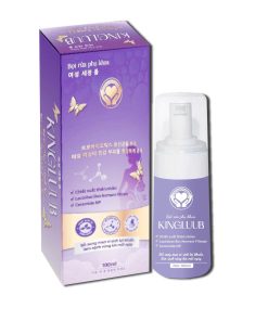Bọt rửa phụ khoa Kingluub. Bổ sung men vi sinh lợi khuẩn, làm sạch vùng kín 100ml. Màu tím