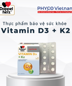 TPBVSK Vitamin D3 + K2 hỗ trợ tăng cường hấp thu canxi, giảm nguy cơ loãng xương