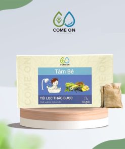 Túi lọc thảo dược tắm bé COME ON ngừa rôm sảy, làm mát da, hộp 10 gói