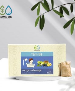 Túi lọc thảo dược tắm bé COME ON ngừa rôm sảy, làm mát da, hộp 10 gói