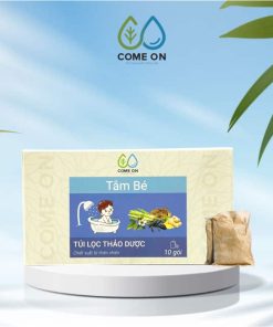 Túi lọc thảo dược tắm bé COME ON ngừa rôm sảy, làm mát da, hộp 10 gói
