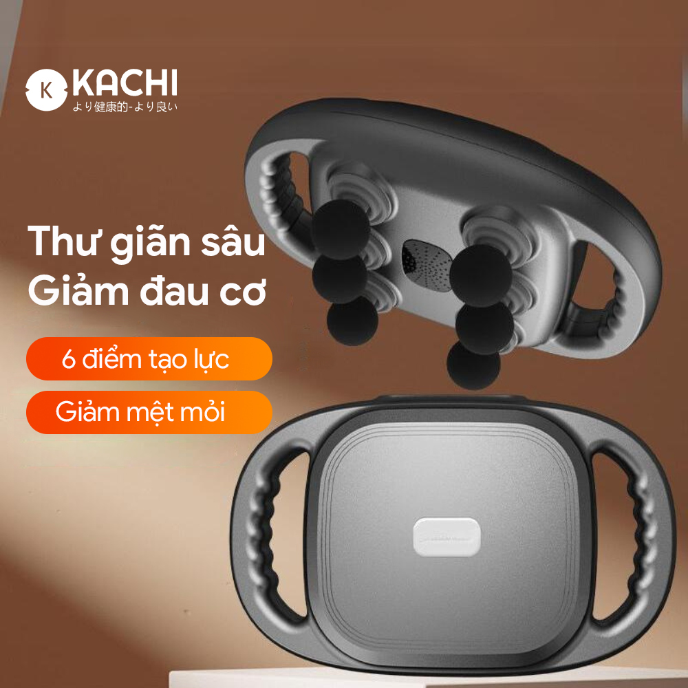 Máy Massage 6 Đầu Rung Kachi MK390 Chạy Pin – Giải Pháp Thư Giãn Tối Ưu Cho Cơ Thể