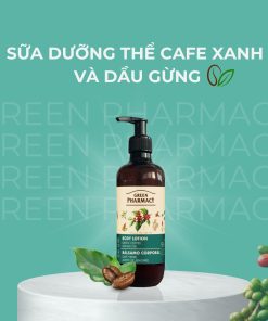 Sữa dưỡng thể Green Pharmacy Cafe xanh và dầu gừng 400ml