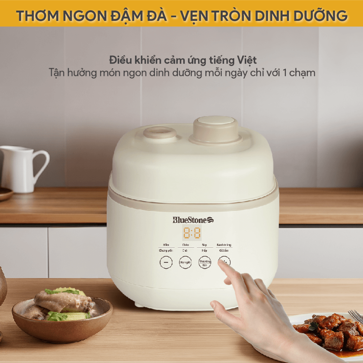 Nồi Nấu Chậm BlueStone SCB-6119 1 Lít 200W