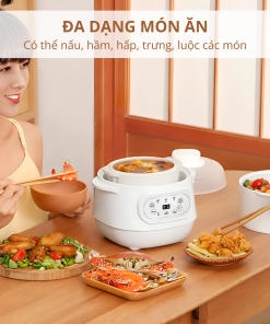 Nồi nấu cháo ăn dặm – chưng yến Mishio MK383 (1L)