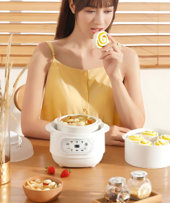 Nồi nấu cháo ăn dặm – chưng yến Mishio MK383 (1L)