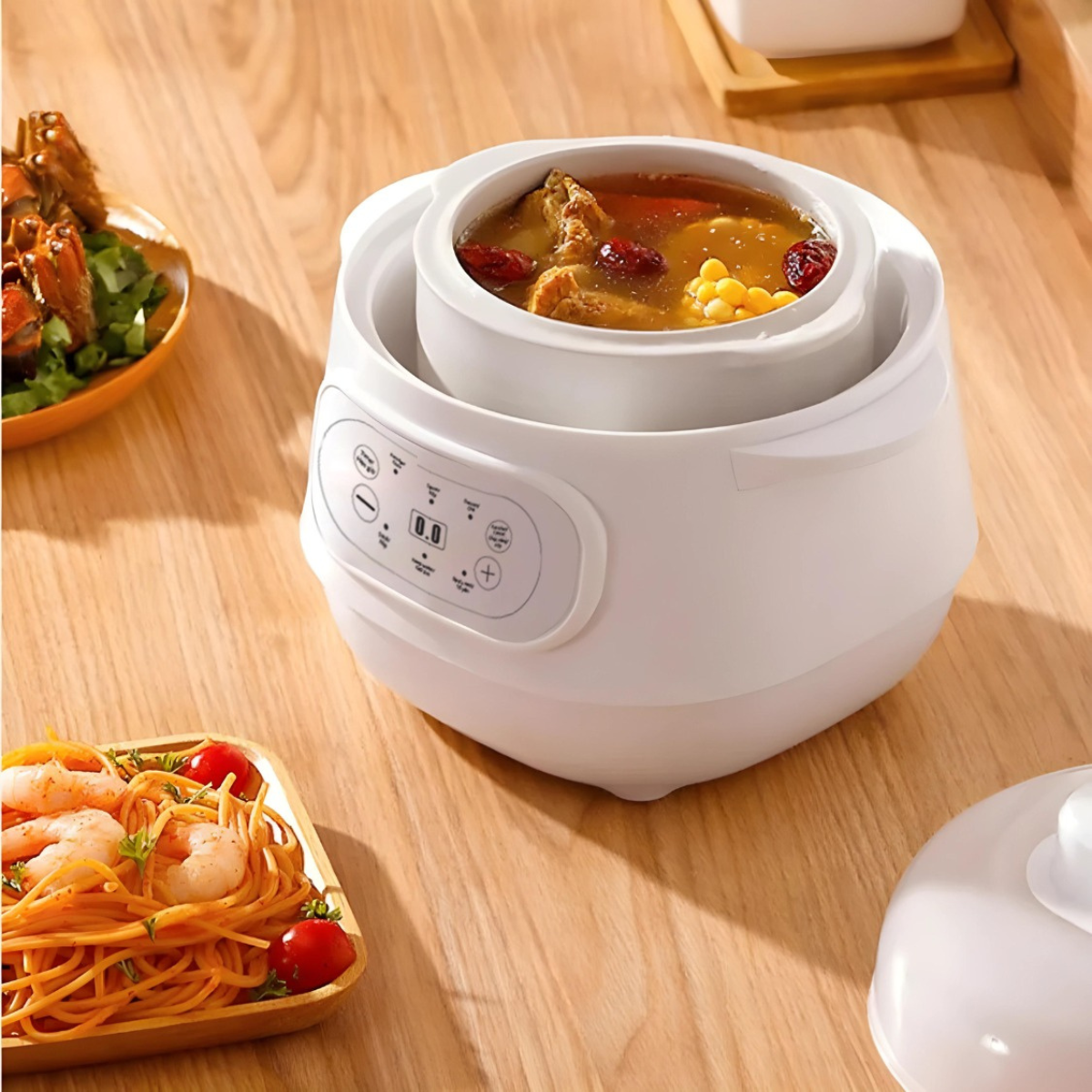 Nồi nấu cháo ăn dặm – chưng yến Mishio MK383 (1L)