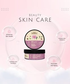 Tẩy da chết toàn thân Green Pharmacy Hoa hồng Damask và Bơ hạt mỡ 200ml