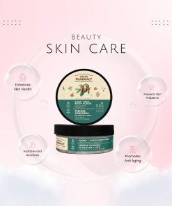 Tẩy da chết toàn thân Green Pharmacy Cafe xanh và dầu gừng 200ml