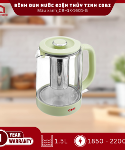 Bình đun nước điện thủy tinh COBI màu xanh 1.5L_CB-GK-1601-G_341714