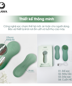 OGAWA Beauty – Silicone Facial Cleansing Brush (OB-430) / Máy rửa mặt sóng âm (OB-430), hiệu Ogawa