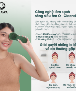 OGAWA Beauty – Silicone Facial Cleansing Brush (OB-430) / Máy rửa mặt sóng âm (OB-430), hiệu Ogawa