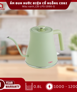 Ấm đun nước điện cổ ngỗng COBI màu xanh 0.8L_CB-LPS-1996-G_341717