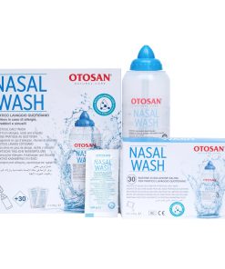 Bộ Rửa Mũi Viêm Xoang Otosan Giảm Viêm Mũi, Nghẹt Mũi – Dùng Cho Người Lớn & Trẻ Trên 6 Tuổi – Bình 240ml +30 gói muối