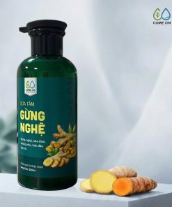 Sữa tắm gừng nghệ COME ON cấp ẩm, sáng da, sạch mụn lưng 500ml