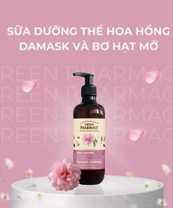 Sữa dưỡng thể Green Pharmacy Hoa hồng Damask và Bơ hạt mỡ 400ml