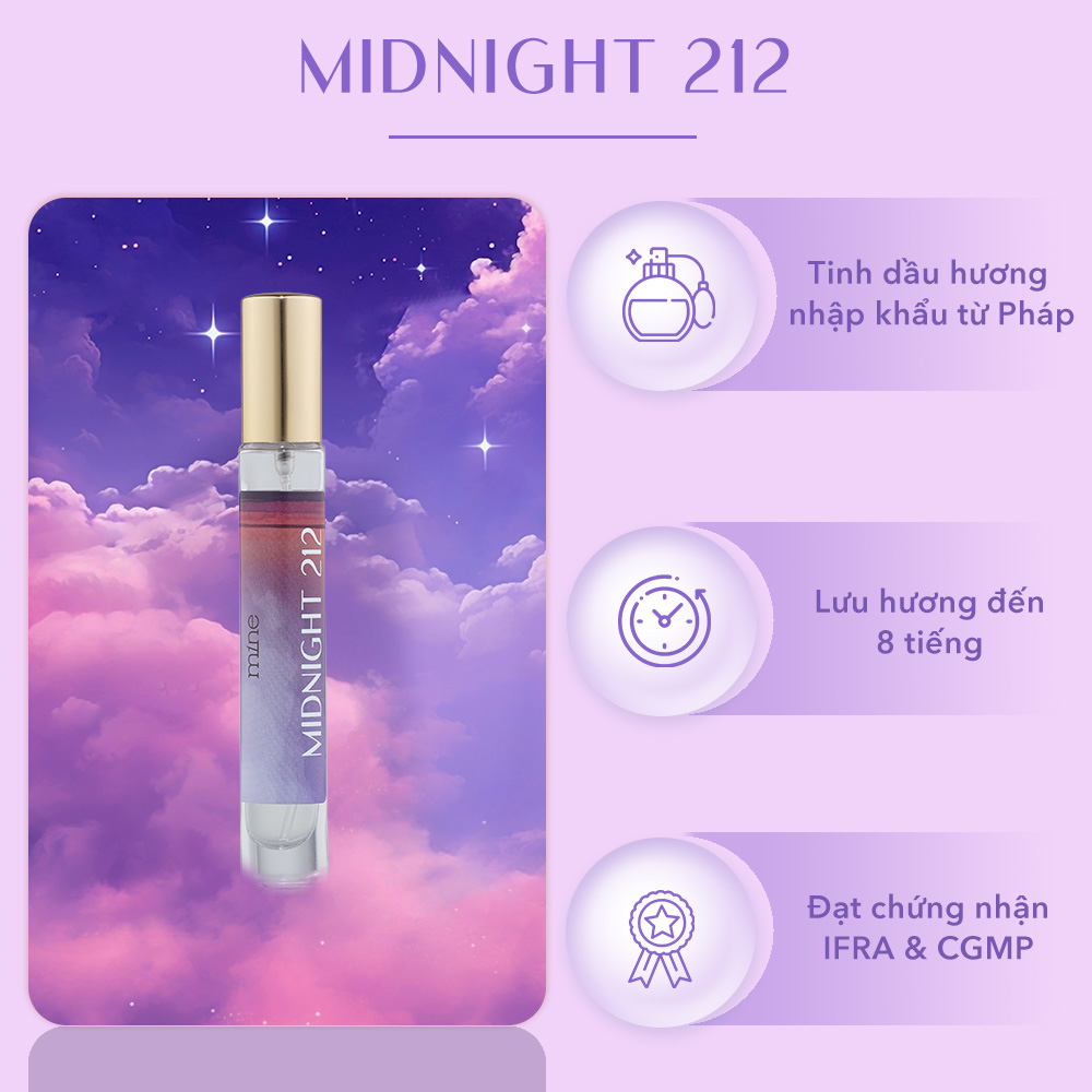 Nước hoa nữ Mine Midnight lưu hương 6-8h 9ml