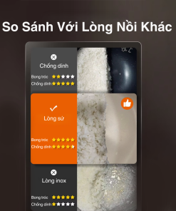 Nồi cơm điện lòng sứ dưỡng sinh Mishio MK365 (0.8L)