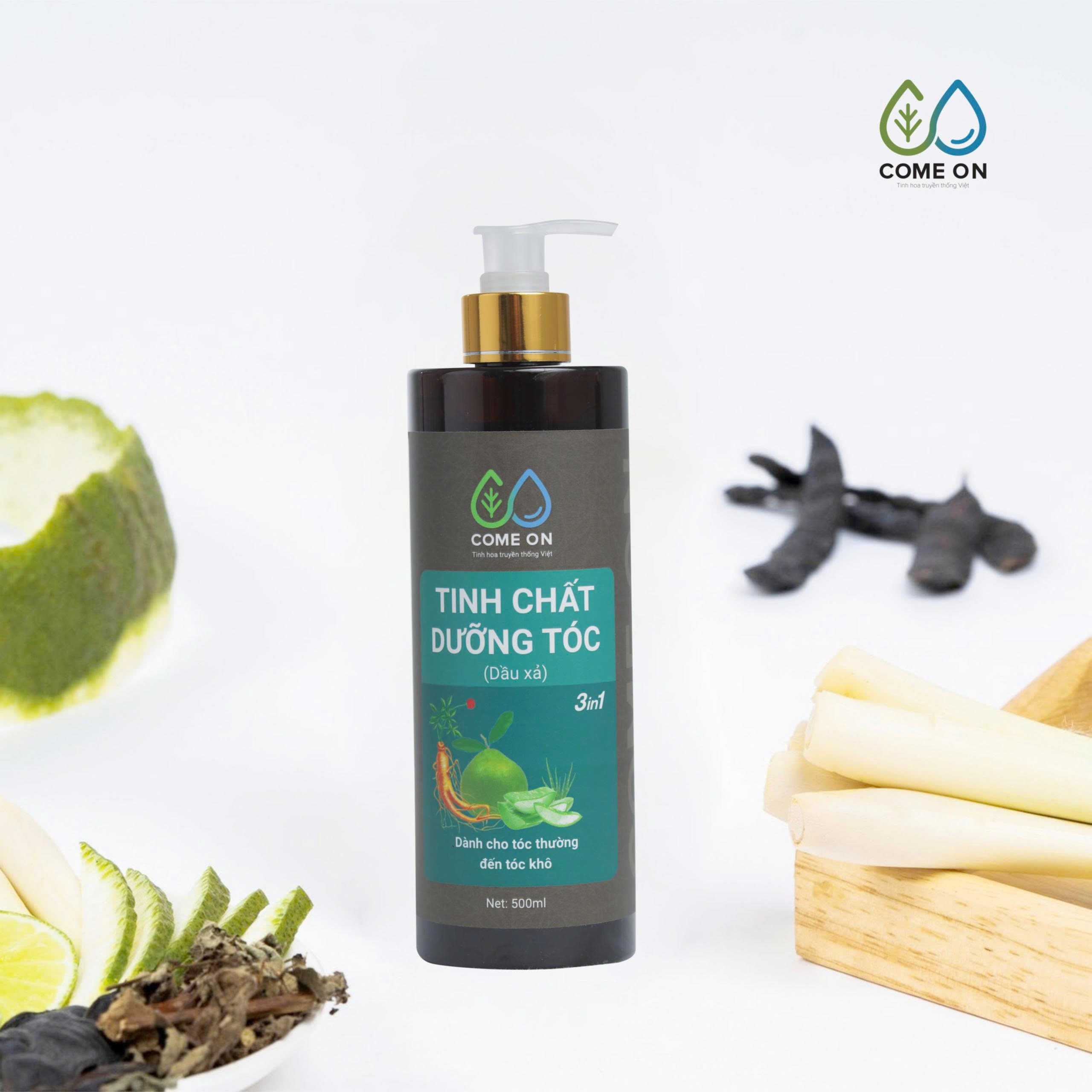 Tinh chất dưỡng tóc (dầu xả) COME ON cải thiện tóc khô xơ, gãy rụng 500ml