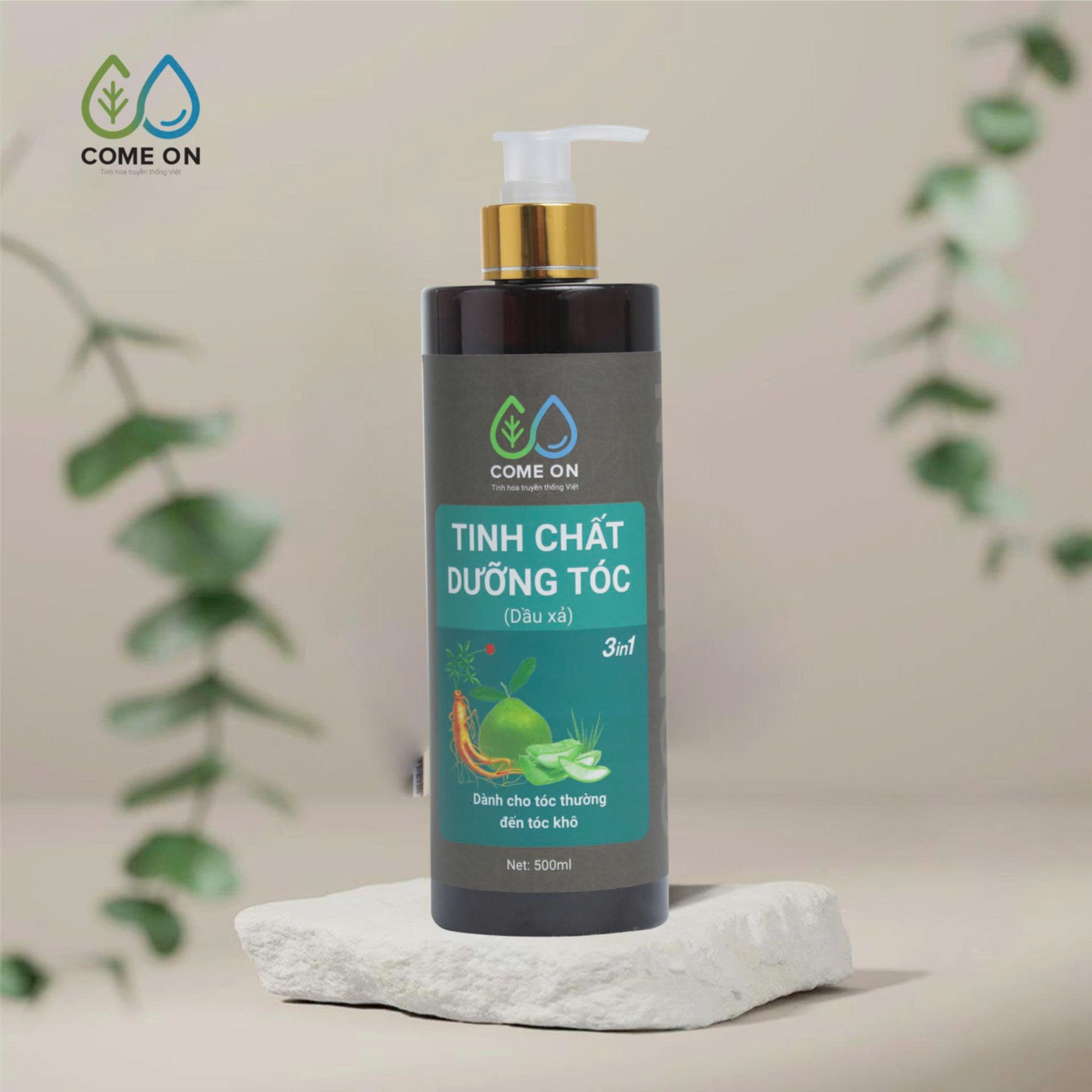 Tinh chất dưỡng tóc (dầu xả) COME ON cải thiện tóc khô xơ, gãy rụng 500ml