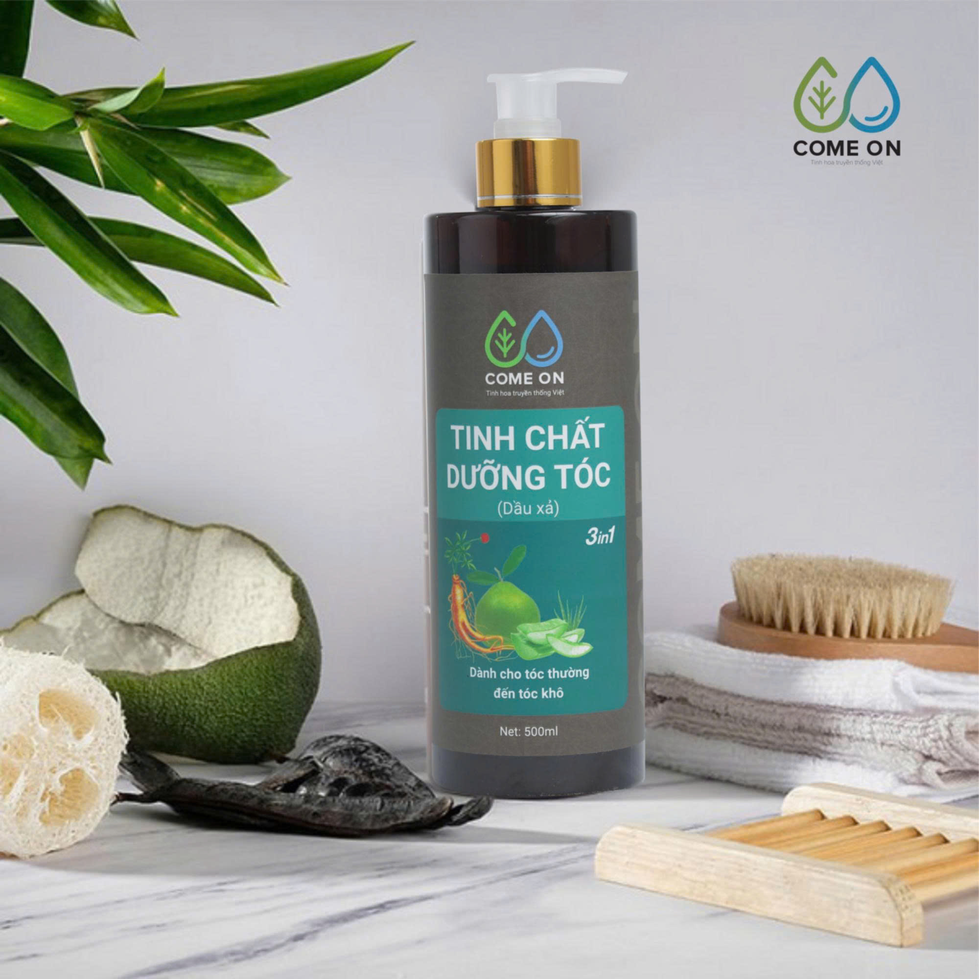 Tinh chất dưỡng tóc (dầu xả) COME ON cải thiện tóc khô xơ, gãy rụng 500ml