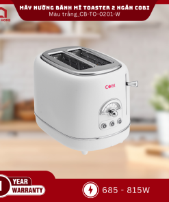 Máy nướng bánh mì Toaster 2 ngăn COBI màu trắng_CB-TO-0201-W_341709