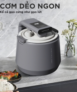 Nồi Cơm Điện Áp Suất Lòng Sứ Dưỡng Sinh Mishio MK396 dung tích 0.8L cho 1-2 người – Bí Quyết Cho Cơm Gạo Lứt